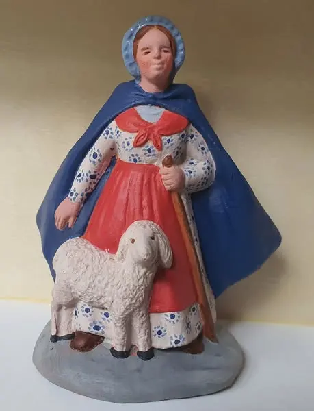 Bergère au mouton