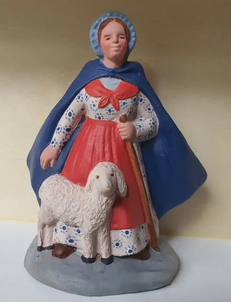 Bergère au mouton